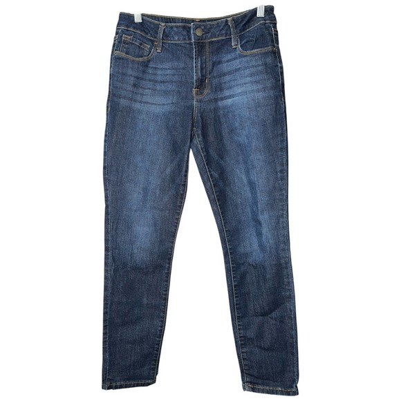 Old Navy‎ Rockstar Jeans 8 Short Mid Rise Skinny Stretch Dark Wash Denim Womens - Picture 3 of 8